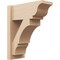 Ekena Millwork 8-in W x 18-in D x 22-in H Balboa Trad Rough Cedar Woodgrain TimberThane Outlooker, Primed Tan OUTUR080X18X22BOA04RCPR - alternate 1